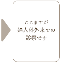 ここまでが婦人科外来での診察です