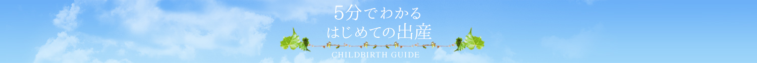 5分でわかる初めての出産